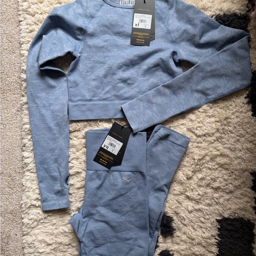 Everlast Long Sleeve Crop Top and Leggings Set